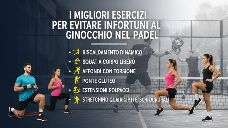 I migliori esercizi per evitare infortuni al ginocchio a Padel