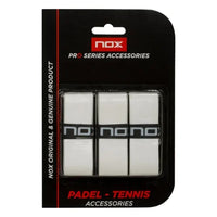 Blister (Pack 3) Overgrips Nox Pro lisci Bianchi