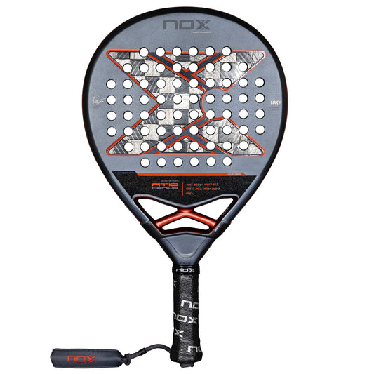 racchetta da padel Nox AT10 Genius 18K Alum 2025 By Agustin Tapia | RACCHETTA DA PADEL frontale