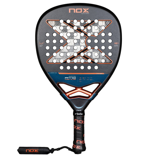 racchetta da padel Nox AT10 Luxury Genius Attack 18K Alum 2025 By Agustin Tapia | RACCHETTA DA PADEL frontale