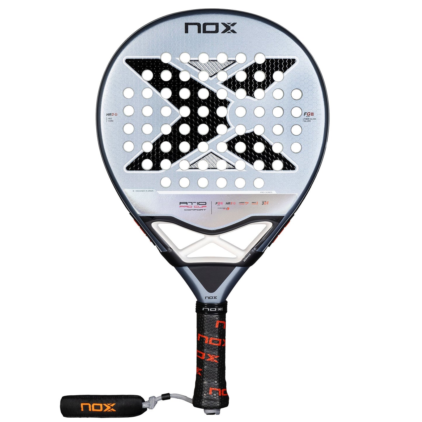 racchetta da padel Nox AT10 Pro Cup COMFORT By Agustin Tapia 2025 | RACCHETTA DA PADEL frontale