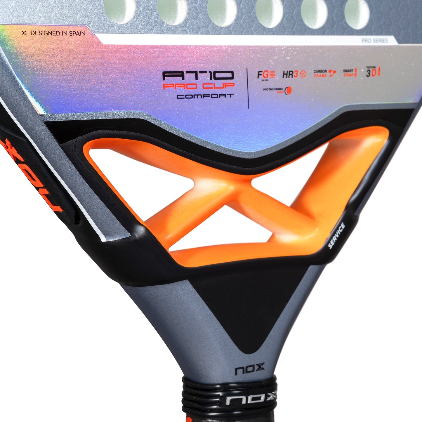 racchetta da padel Nox AT10 Pro Cup COMFORT By Agustin Tapia 2025 | RACCHETTA DA PADEL frontale