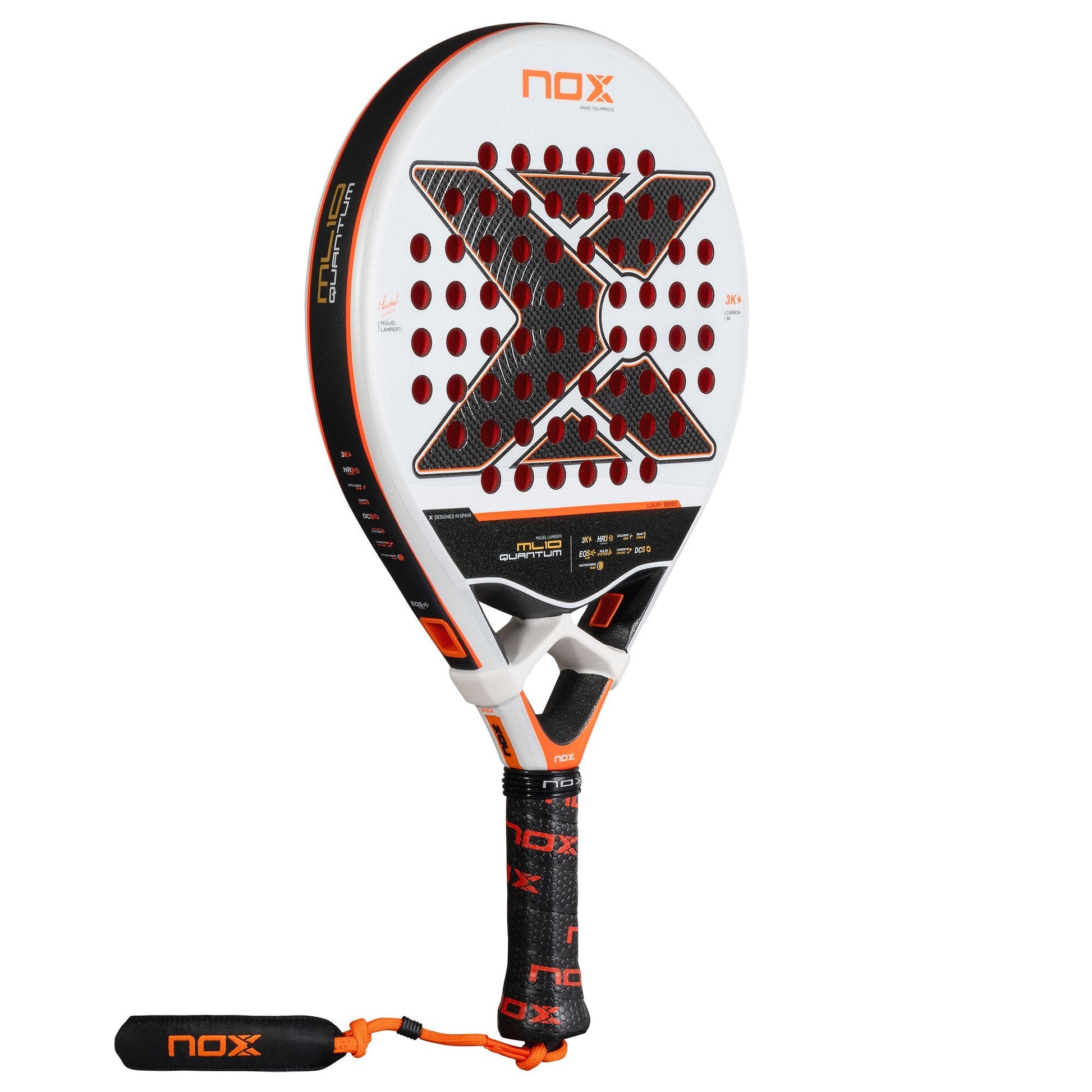 racchetta da padel Nox ML10 Quantum 3K By Miguel Lamperti 2025 | RACCHETTA DA PADEL frontale