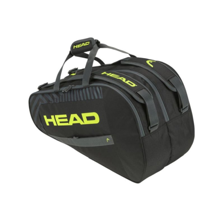 borsone, borsa, zaino, sacca da padel Borsone Head Base M Nero y Amarillo | BORSA DA PADEL frontale