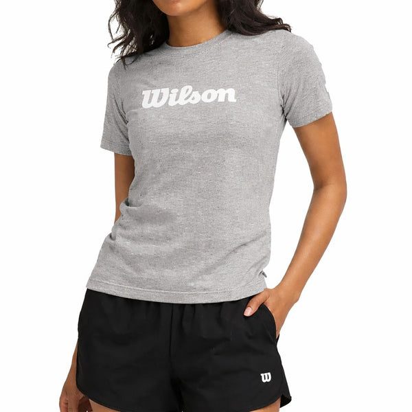 Maglietta Wilson Team Graphic Tee Gris Mujer