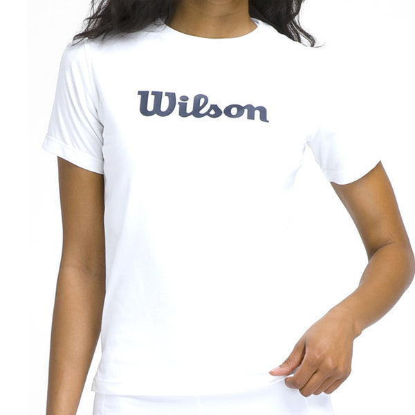Maglietta Wilson Team Graphic Tee Bianco Mujer