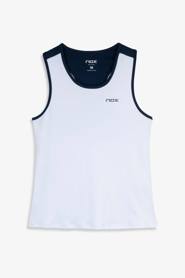 Maglietta Tirantes Nox Mujer Team Bianco/Blu Marino 2026