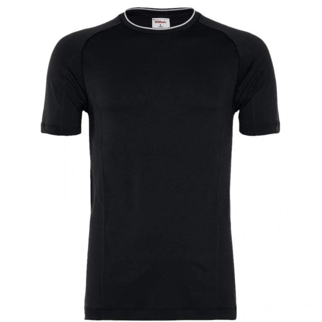 Maglietta Wilson M Team Seamless Crew Nero