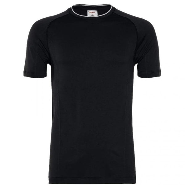 Maglietta Wilson M Team Seamless Crew Nero