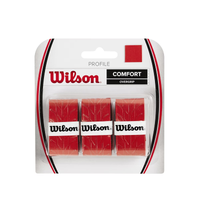 Pack 3 Overgrips Wilson Profile Comfort Rosso