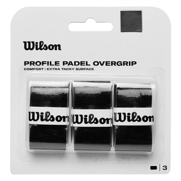 PACK 3 OVERGRIPS WILSON PROFILE NERO