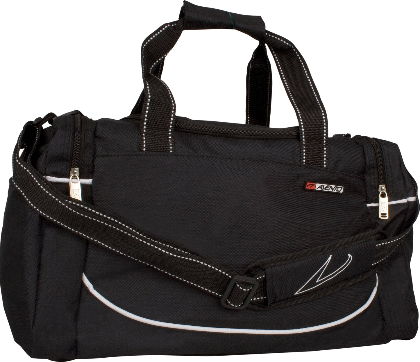 AVENTO BORSONE SPORT 36L NERO di profilo