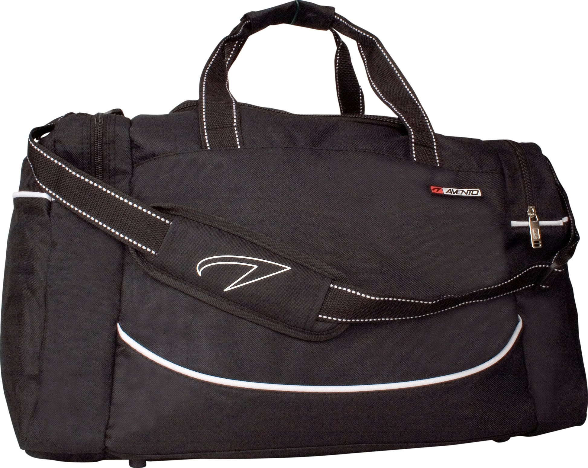 AVENTO BORSONE SPORT 54L NERO di profilo