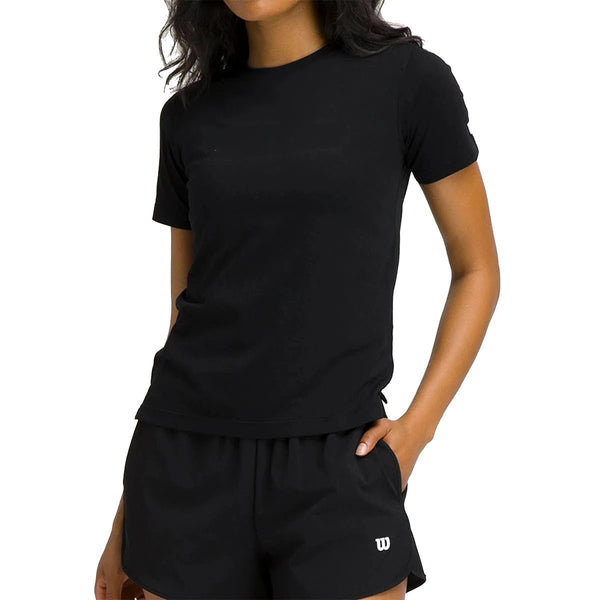 Maglietta Wilson Graphic Tee Nero No Logo Mujer
