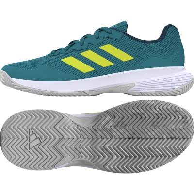 Scarpe Adidas Defiant Speed 2 M Bianco / Giallo Fluo | RACCHETTA DA PADEL